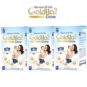 Combo 3 Hộp Sữa Non Tổ Yến Goldilac Grow