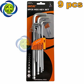 Mua Bộ lục giác đầu bi Century 060803C-9L 9 cây 1.5mm -10mm