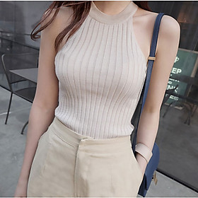 Áo Croptop 3 Lỗ Dáng Ôm Thời Trang Nữ Dệt Kim Co Giãn Tôn Dáng Jadon JD38