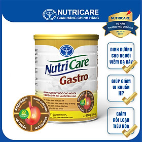 Sữa bột Nutricare Gastro dinh dưỡng y học cho người viêm dạ dày 900g