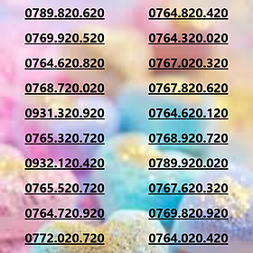 (HỖ TRỢ ESIM) Sim Mobifone số đẹp 20x20 4G/5G data 180GB [SIM CHƯA KÍCH HOẠT, PHẢI ĐĂNG KÝ CHÍNH CHỦ]-  HÀNG CHÍNH HÃNG