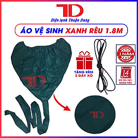 Túi vệ sinh máy lạnh rộng 1.8m đuôi 2.5m, áo vệ sinh máy lạnh vải dù trơn, TẶNG KÈM DÂY XỎ hàng nhập khẩu - Điện Lạnh Thuận Dung