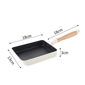 Omelette Pan Tamagoyaki Egg Pan Nonstick Frying Cookware For Cooking Grilling Heating
