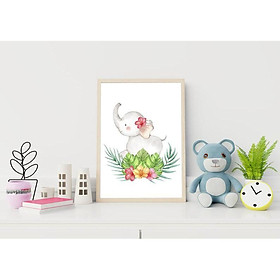 Tranh treo tường | Tranh cho bé-Baby Elephant Printable Wall Art for Bedroom Decor 57 , tranh canvas giá rẻ
