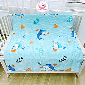 Chăn mền cho bé đi học Katina House, chất vải Tencel mềm mại, thoáng mát, cho bé 1-15t