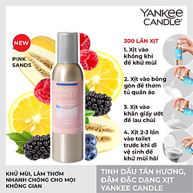 Tinh dầu tán hương đậm đặc, dạng xịt Yankee Candle - Pink Sands 42.5g