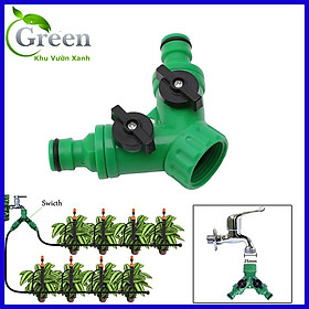 Mua Đầu Nối Nhanh Ống Nước Chia 2 Nhánh Chữ Y NN2-2125 Ren 21  25 Có Van Khóa