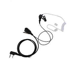 2X 2-pin  Acoustic Tube Earpiece Headset for