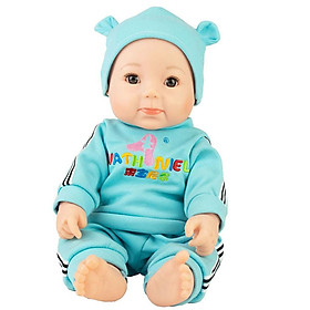 50cm Vinyl Reborn Expression Baby Doll with Clothes Kids Sleeping Toy