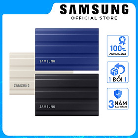 Ổ cứng di động SSD Samsung T7 Shield 1TB | 2TB USB Type C 3.2 Gen 2 kháng nước chống bụi - Hàng chính hãng