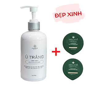 Ủ Trắng Tơ Tằm Huyền Phi Cung Cấp Protein Cho Da Trắng Sáng, Mịn Màng Tặng Kèm Gội (Xả) Mini Weilaiya Ngẫu Nhiên