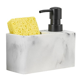 Liquid Soap Dispenser and Sponge Holder Countertop Liquid Pump Bottle
