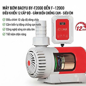 Máy Bơm Baoyu BY-F6000 F9000 F12000 - Điều Khiển 12 Cấp Độ, Cảm Biến Chống Cạn, Tiết Kiệm Điện