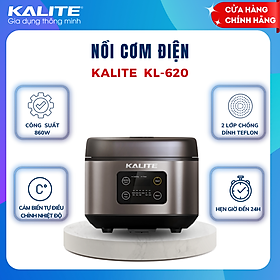 Mua Nồi cơm điện tử đa năng Kalite KL 620  công suất 860W  dung tích 1.8L  bảng điều khiển tiếng Việt  hàng chính hãng