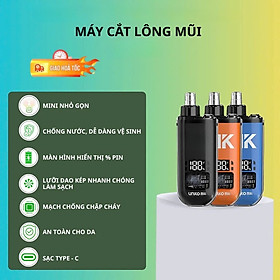 Máy cắt tỉa lông mũi chuyên nghiệp pin sạc chống nước MÀU ĐEN hoàn hảo cho vẻ ngoài của bạn