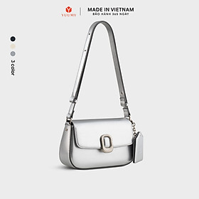Túi Yuumy ( Thời trang nữ khóa oval kèm gương mini - Túi đeo chéo da Glossy YN312 )