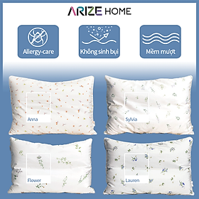 Mua Vỏ Gối ARIZE Vải Microfiber Họa Tiết Hoa 50x70cm (01 Cái)