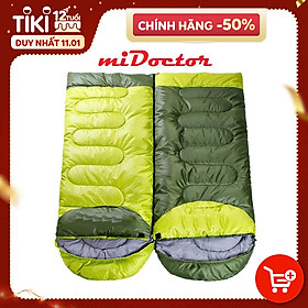 [LOẠI XỊN TRẦN BÔNG] (FREE SHIP) Túi ngủ văn phòng du lịch cao cấp có trùm đầu - Chính hãng miDoctor