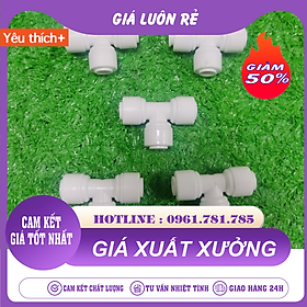 Tê Chia Ba Đầu Dây Nối Nhanh Dùng Trong Máy Lọc Nước 6mm