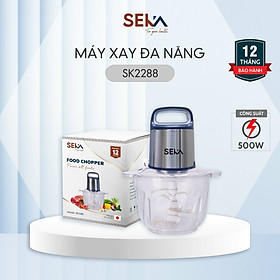 Máy xay thịt đa năng SEKA SK2288 công suất 500W, cối thuỷ tinh dao 4 lưỡi hàng chính hãng