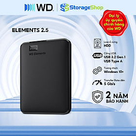 Ổ Cứng WD Elements Portable 2.5 Inch Hàng Chính Hãng