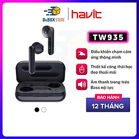 Mua Tai nghe không dây Bluetooth True Wireless Earbuds Havit TW935  Thiết kế công thái học - Hàng Chính Hãng