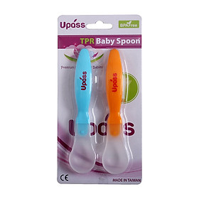Bộ 2 Thìa Ăn Dặm Silicone Upass (2 màu ngẫu nhiên)