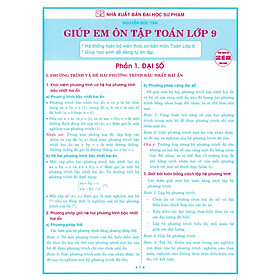 Giúp Em Ôn Tập Toán Lớp 9 (Dùng Chung Cho Các Bộ SGK Hiện Hành) (HA)