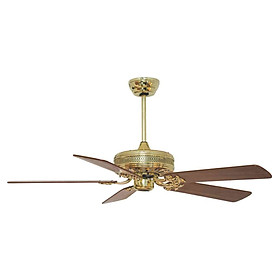 Mua Quạt trần cánh gỗ Kim Thuận Phong NP09 (Vàng - Nâu) (Hàng chính hãng)