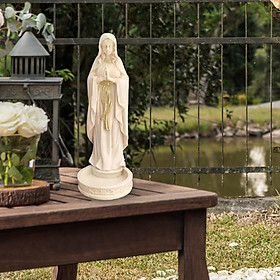 Virgin Mary Statue Character Sculpture for Living Room Tabletop Decoration