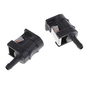 2x2pcs Fuel Line Tank Connector for  Outboard Motor Marine Boat Engine