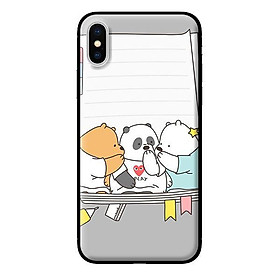 Ốp in cho iPhone X 3 Chú Gấu 3 - Hàng chính hãng
