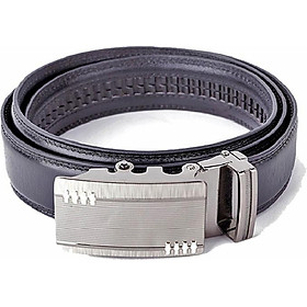 Thắt lưng nam da bò Huy Hoàng răng cưa màu đen HT4132