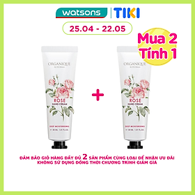 Kem Dưỡng Tay Organique Hoa Hồng Rose Hand Cream 30ml