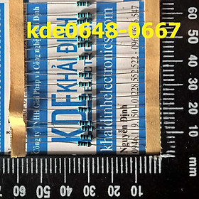 Combo 100 con điện trở 0.25W, 1%   75-510 ohm kde0648