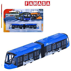 Đồ Chơi Mô Hình Xe City Bus Man + Avenio Tram - Majorette 8503003001 - Màu Xanh Dương