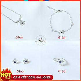 Bộ trang sức nữ - Hoa tím ️ ƯU ĐÃI TOÀN SHOP ️ Bạc 925 sáng bền, thiết kế tinh tế phù hợp mọi phong cách, sự kiện