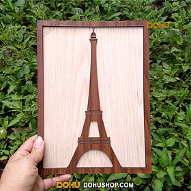 Mua Tranh Treo Tường Bằng Gỗ Handmade DOHU018: Tháp Eiffel - Thiết Kế Đơn Giản  Độc Đáo  Sang Trọng