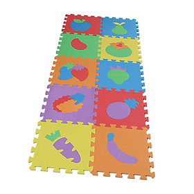 10 Pieces Foam Puzzle Exercise Mat Interlocking Tiles