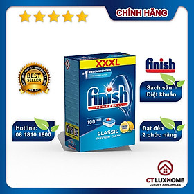 Viên rửa bát Finish Classic hương chanh 100 viên