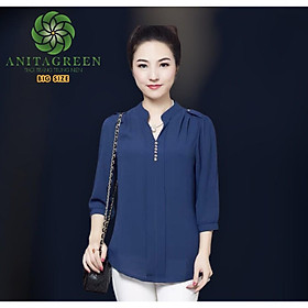 Áo trung niên tay lửng đính nút  AG101-1220