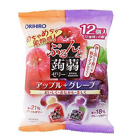Thạch trái cây mix táo nho Orihiro 240g