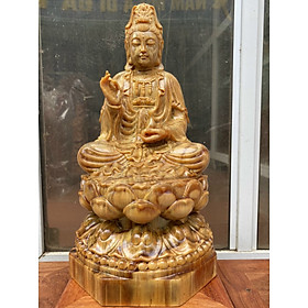 Mua Tượng phật bà quan thế âm bồ tát bằng gỗ huyết long kt cao 30×15×15cm