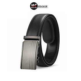 Thắt Lưng Nam Minh Tâm Da Cao Cấp May Viền , khóa kiểu tự động MT10613 - đen