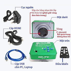 Camera kính hiển vi RELIFE M-12 độ phân giải 2K