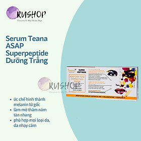 Serum Teana Super Peptides ASAP dưỡng trắng, mờ thâm