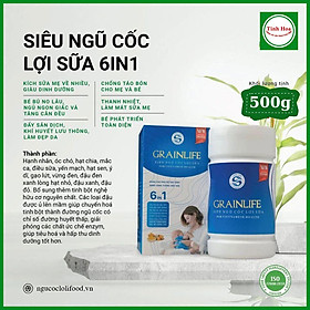 Ngũ Cốc Siêu Lợi Sữa Nghệ Long Liên Siêu Cấp 13 Loại Hạt Dinh Dưỡng  (Tặng Kèm Muỗng Gỗ)