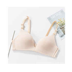 Áo Lót Nữ Không Gọng Nâng ngực nhẹ LOIRECHIC BRFC02 Kẻ Caro - Da - 38