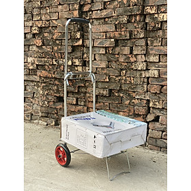 Mua Xe Kéo Hàng 2 Bánh Gấp Gọn Chất Liệu inox Bền Đẹp  XKT02-2B Inox