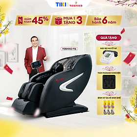 Ghế Massage Toàn Thân điều khiển giọng nói Đa Năng Toshiko T16 - Ghế Matxa Trị Liệu Toàn Thân Cao Cấp công nghệ AI với chức năng tự động mát xa đa năng, sở hữu hệ thống mát xa nhiệt hồng ngoại chuyên biệt, Máy Massage Toàn Thân